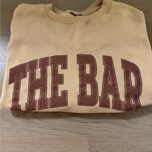 The Bar Varsity Sweatshirt in Chocolate Chip
